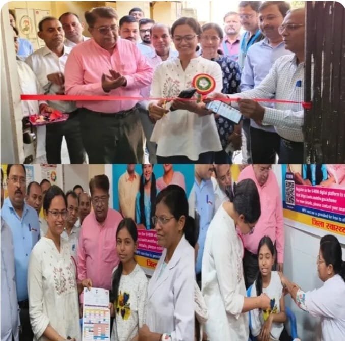 Kashi Ki Aawaz | सर्वाइकल कैंसर रोकथाम अभियान शुरू, सीडीओ ने फीता काटकर HPV टीकाकरण का किया शुभारंभ।